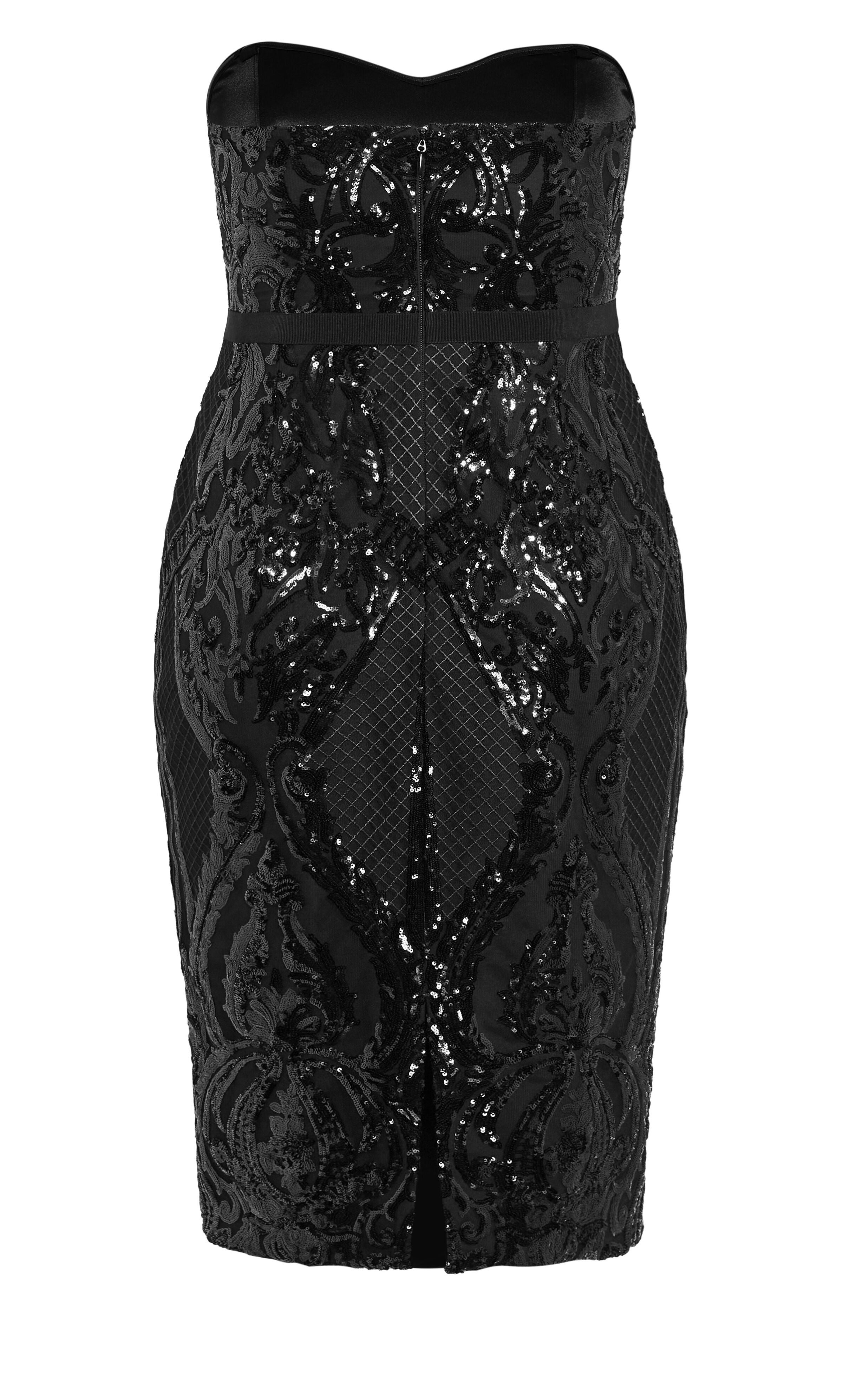 Sequin Sofia Dress - black, BLACK, alternate image number 5