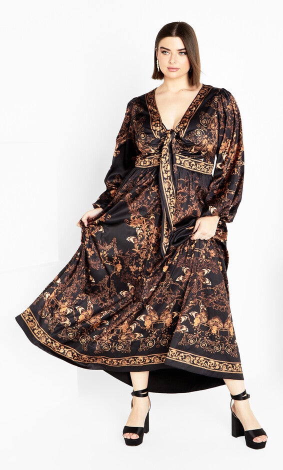 Ivanna Maxi Dress - gold, YELLOW, alternate image number null