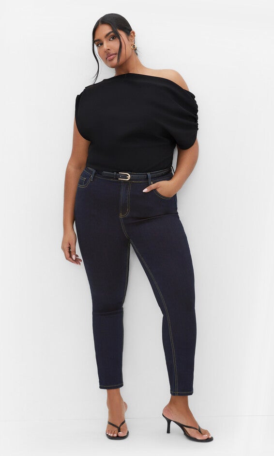 Asha Leyla Jean - dark denim, BLUE, hi-res image number null
