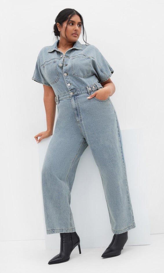 Karsyn Boiler Suit - light denim, BLUE, alternate image number 3