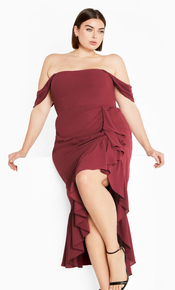 Rosabella Maxi Dress - garnet, PINK, hi-res image number null