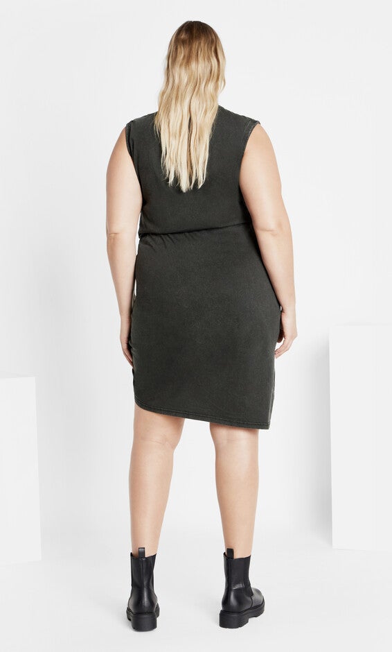 Ivy Wash Dress - black wash, BLACK, alternate image number 1