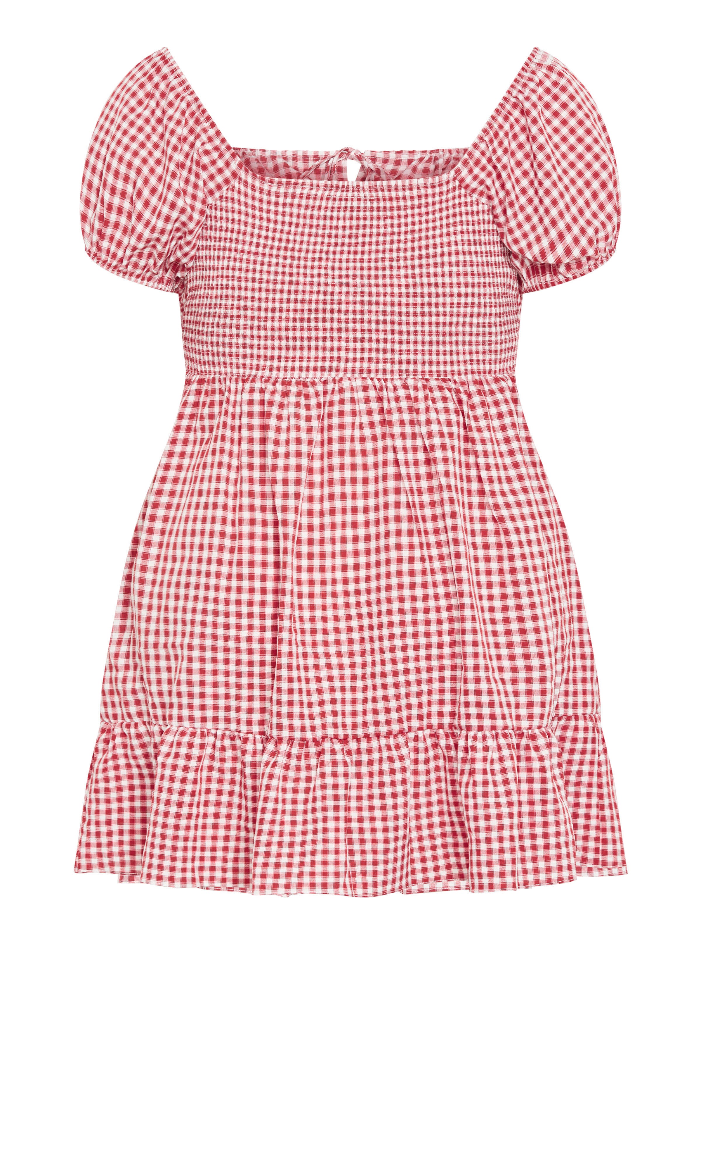 Cute Gingham Dress - red, RED, alternate image number 4