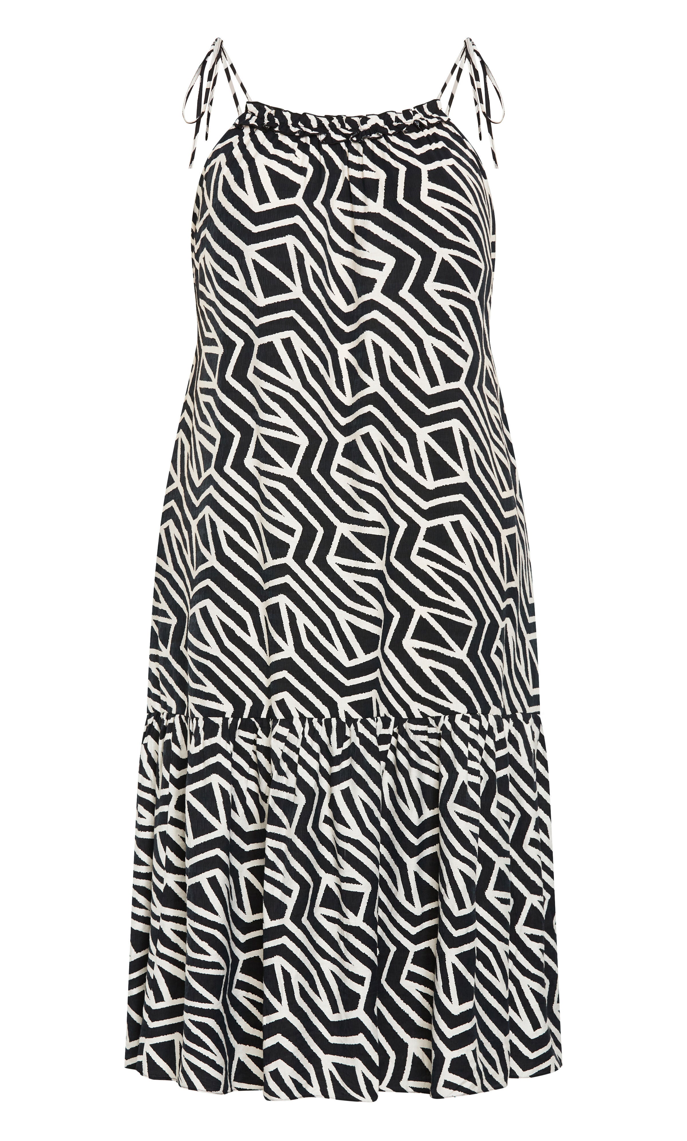 Erica Print Maxi Dress - black, BLACK, alternate image number 3