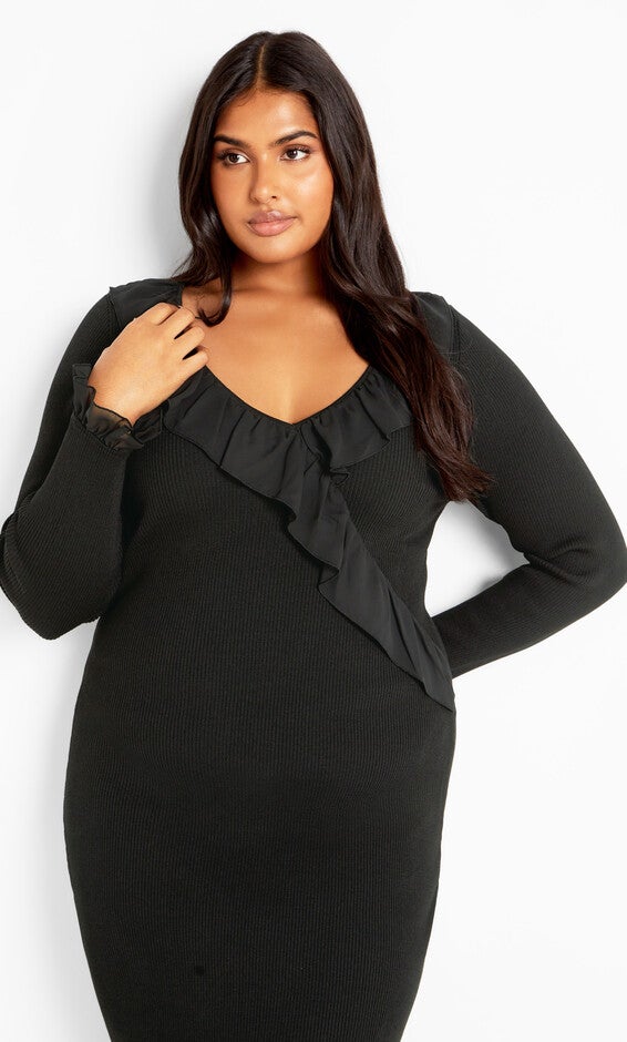 Auralie Dress - black, BLACK, alternate image number 4
