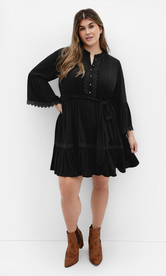Camille Dress - black, BLACK, hi-res image number 0