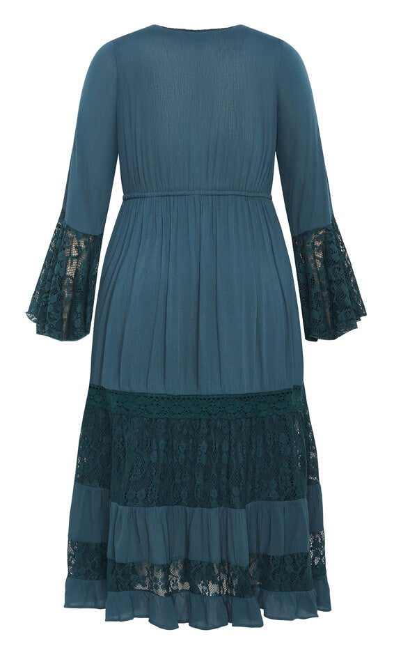 Tisha Lace Maxi Dress - aegean, BLUE, alternate image number null