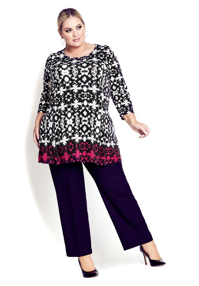 Primrose Border Tunic, IVORY BATIK, hi-res image number null