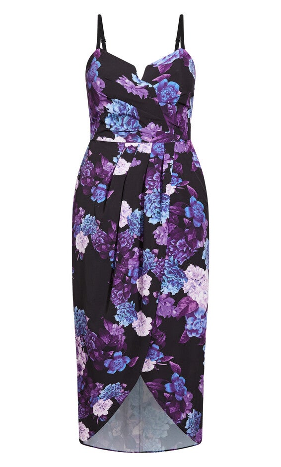Hydrangea Maxi Dress - black, BLACK, alternate image number null