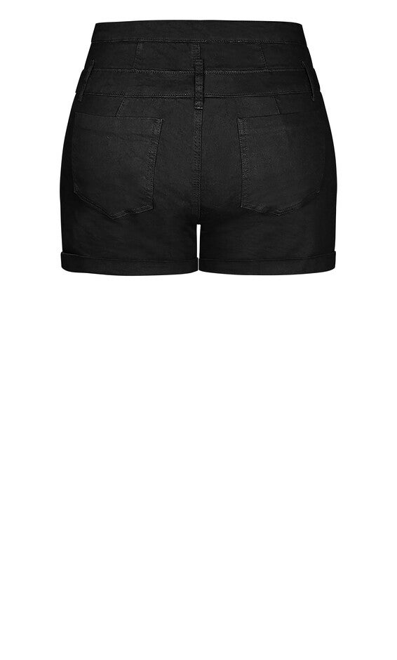 Short Hi Waist Short - black, BLACK, alternate image number 6
