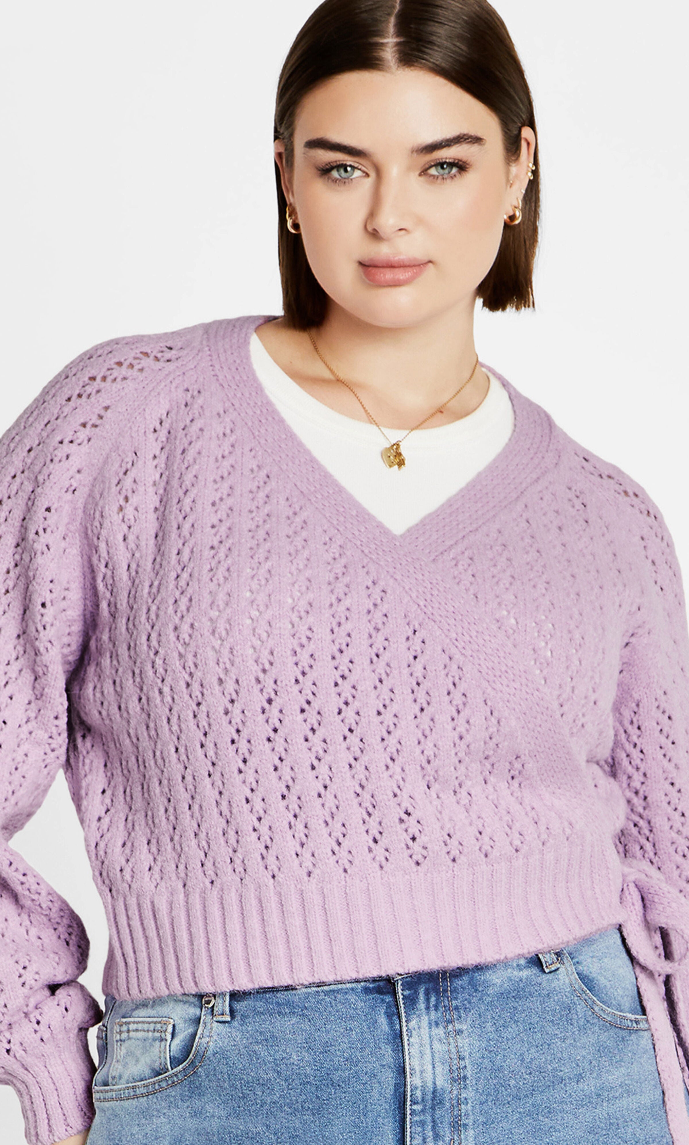 Isla Cardigan - lilac, LILAC, hi-res image number 0