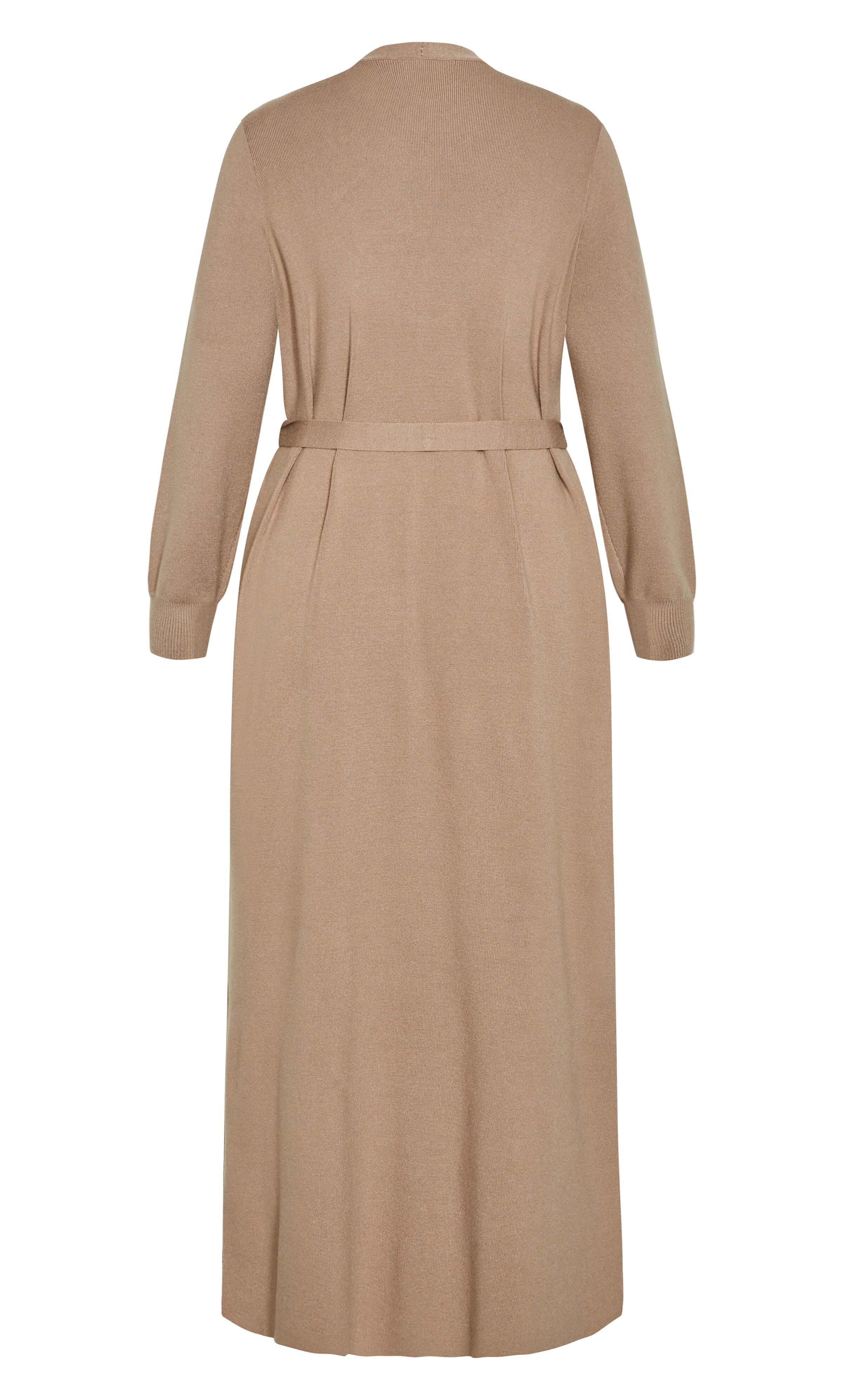 Goldie Longline Cardigan - taupe, BROWN, alternate image number 5