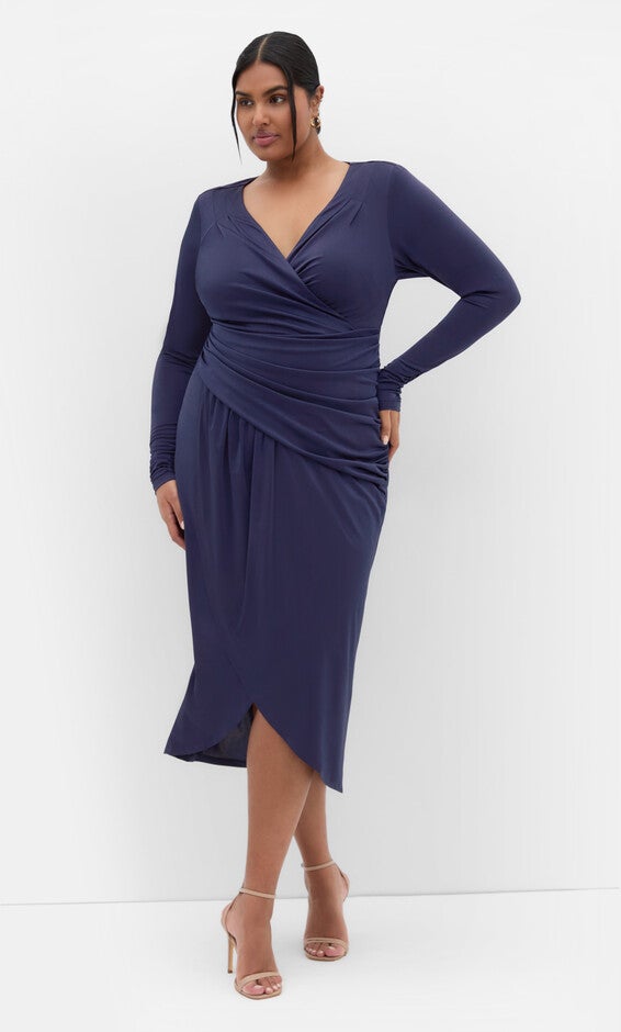 Marissa Dress - navy, BLUE, hi-res image number 0