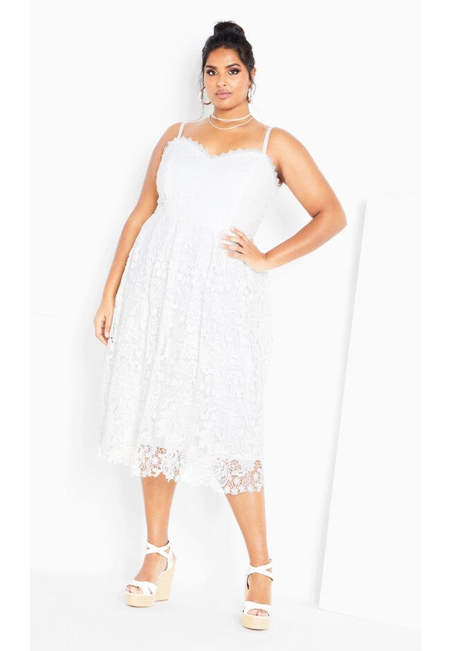 Scarlet Lace Dress - ivory, WHITE, hi-res image number null