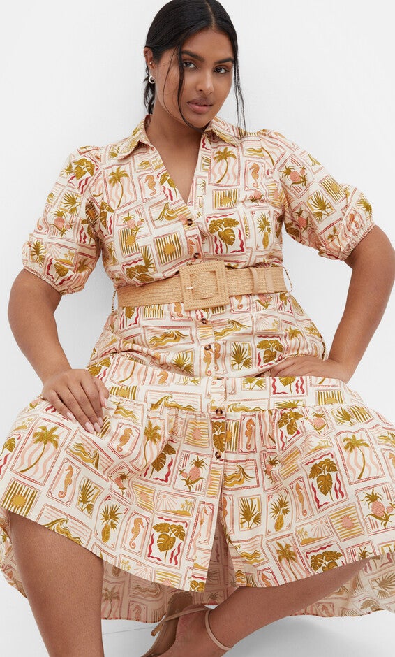 Anna Tropics Dress - print, PINK, alternate image number null