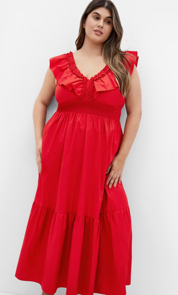 Kelly Maxi Dress - red, RED, hi-res image number 0