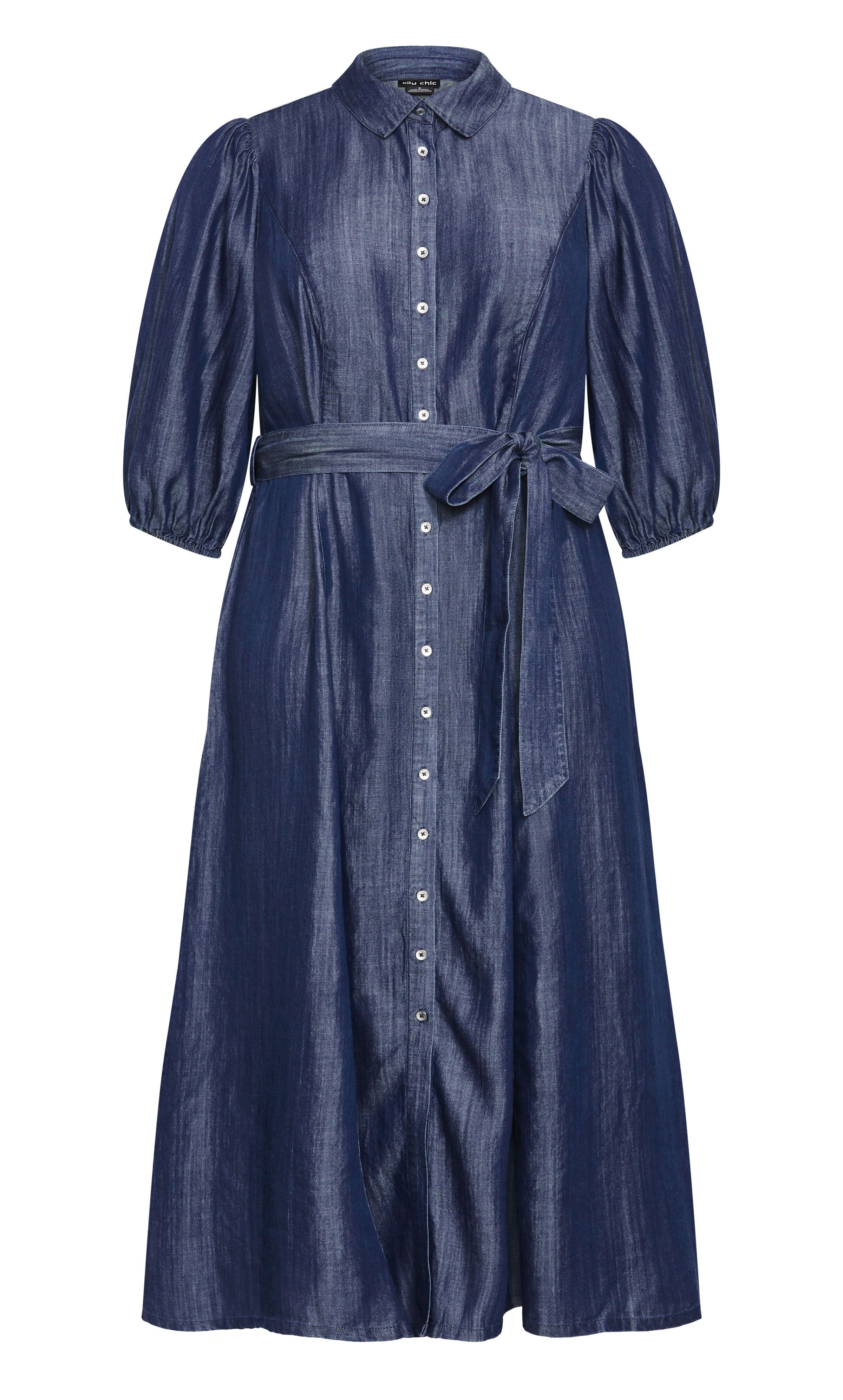 Matilda Dress - dark wash, BLUE, alternate image number 5