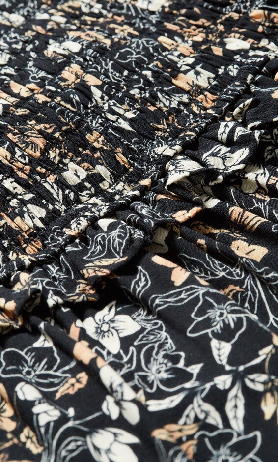 Emilie Dress - ditsy, BLACK, alternate image number 5