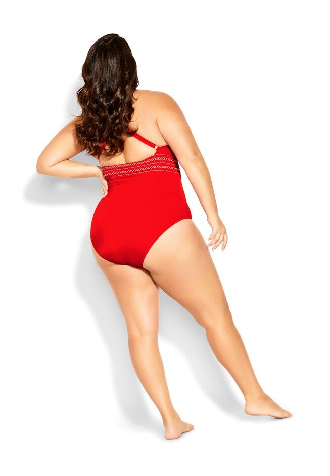 Lucia 1 Piece - grenadine, RED, alternate image number 2