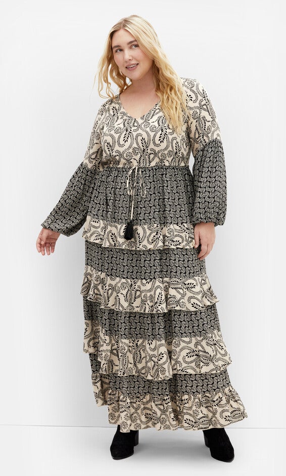 Dreamweaver Maxi Dress - ivory, BLACK, hi-res image number null