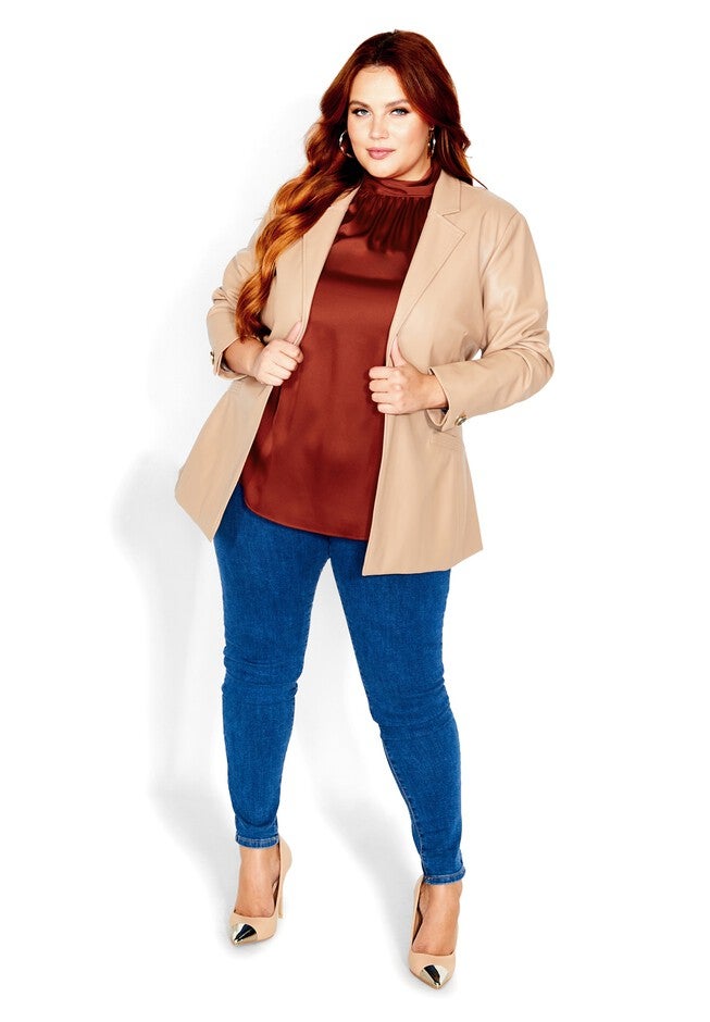 Sexy Shine Top - toffee, BROWN, on-hover image number null