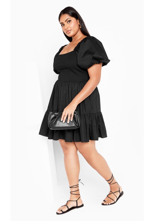 Poppie Dress - black, BLACK, on-hover image number 1