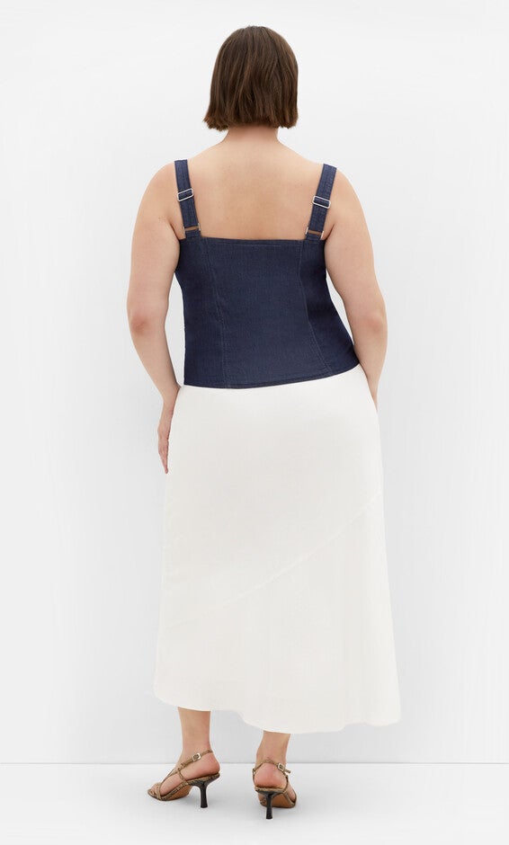 Abbie Denim Top - dark denim, BLUE, alternate image number null