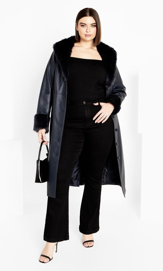 Spanish Romance Coat - steel blue, BLUE, alternate image number null