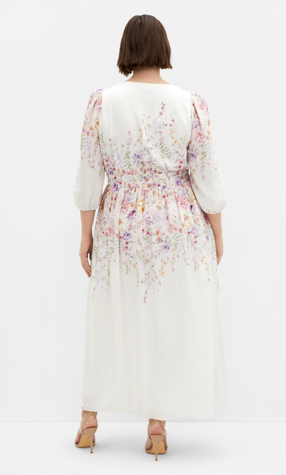 Keyla Print Maxi Dress - ivory, WHITE, alternate image number null
