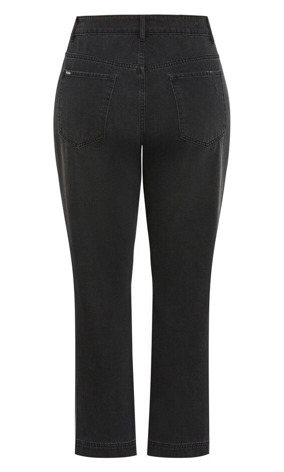 Harley Kenia Straight Jean - black wash, BLACK, alternate image number 5