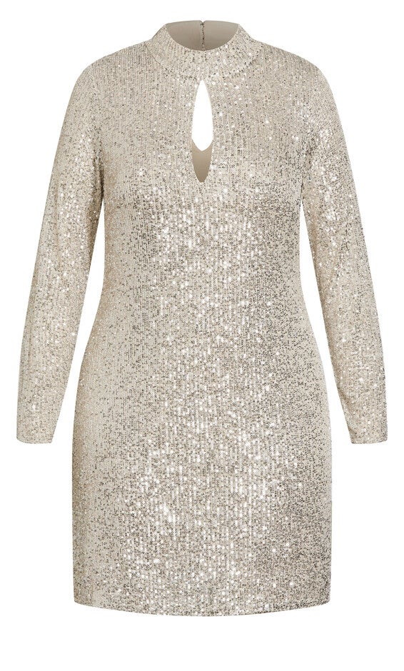 Glowing Dress - beige, NUDE, alternate image number null