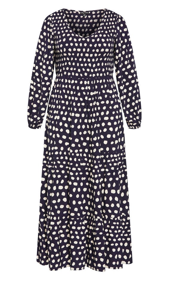 Jayden Print Maxi Dress - navy, BLUE, alternate image number 3