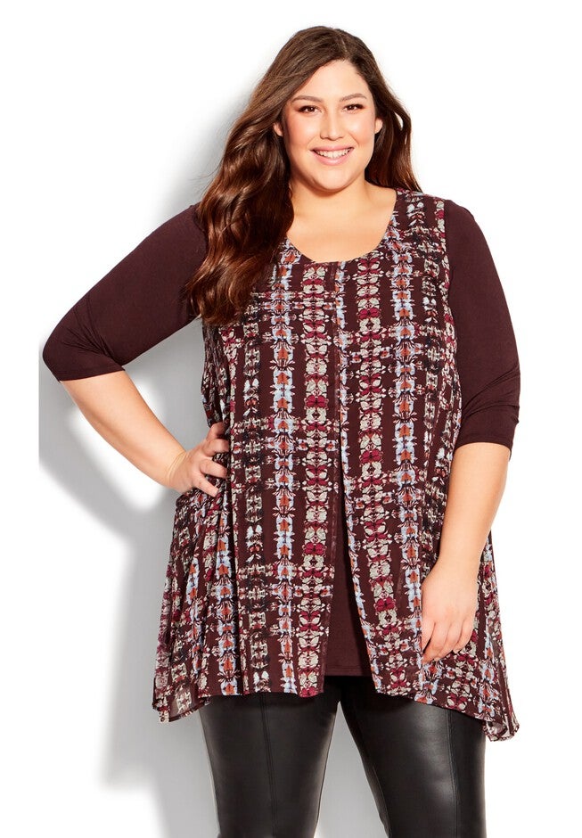 Harbor View Print Tunic, PILA BUTTERFLY, alternate image number null