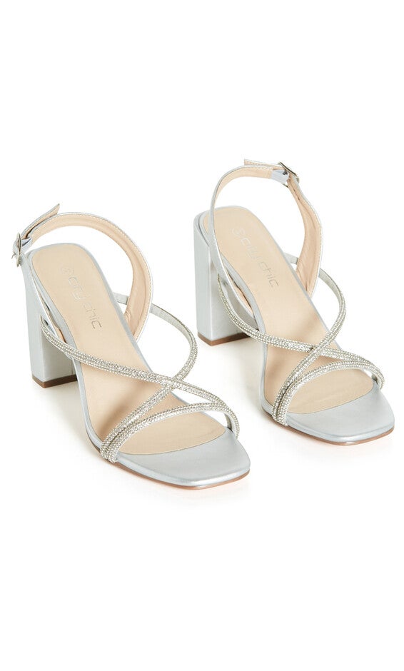 Sparkle Glitz Heel - silver, SILVER, alternate image number null