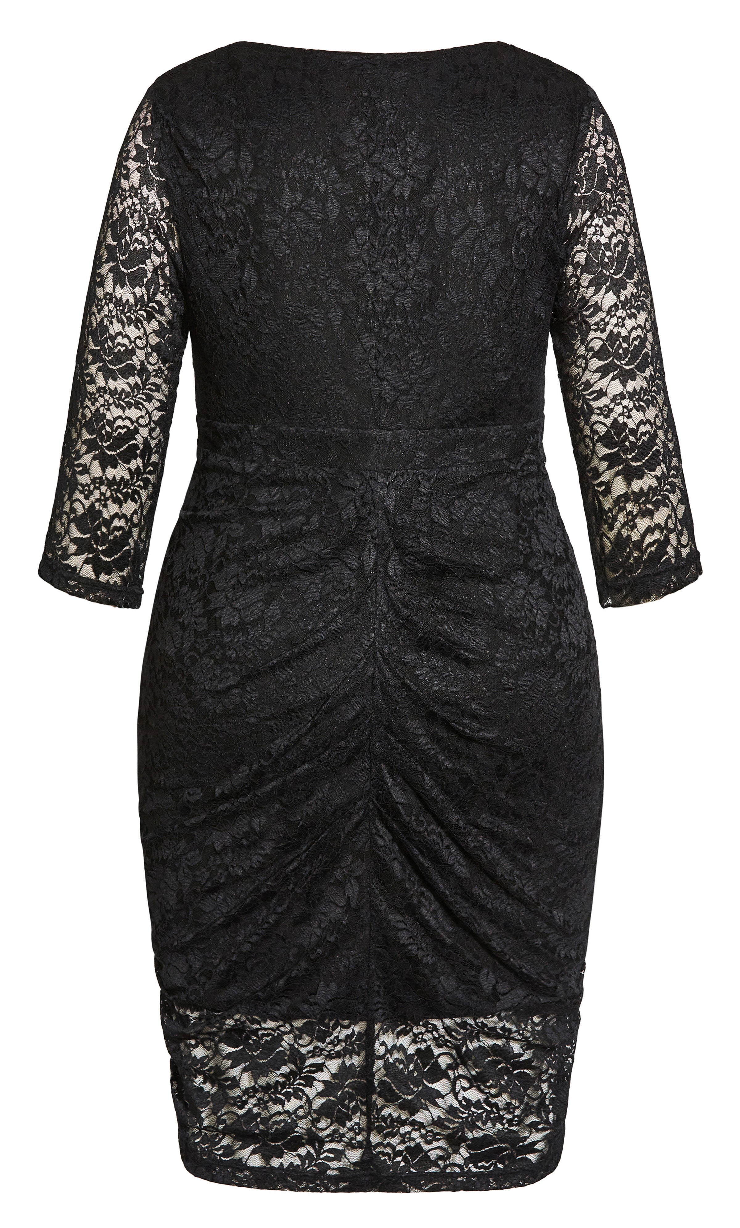 Lacey Zip Dress - black, BLACK, alternate image number 5
