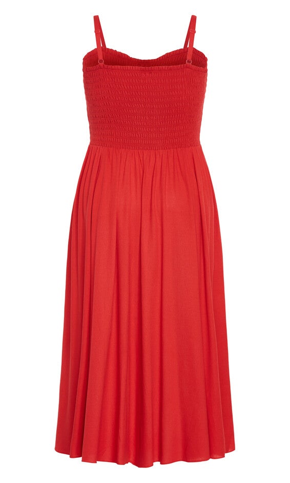 Jazmine Dress - red, RED, alternate image number 4