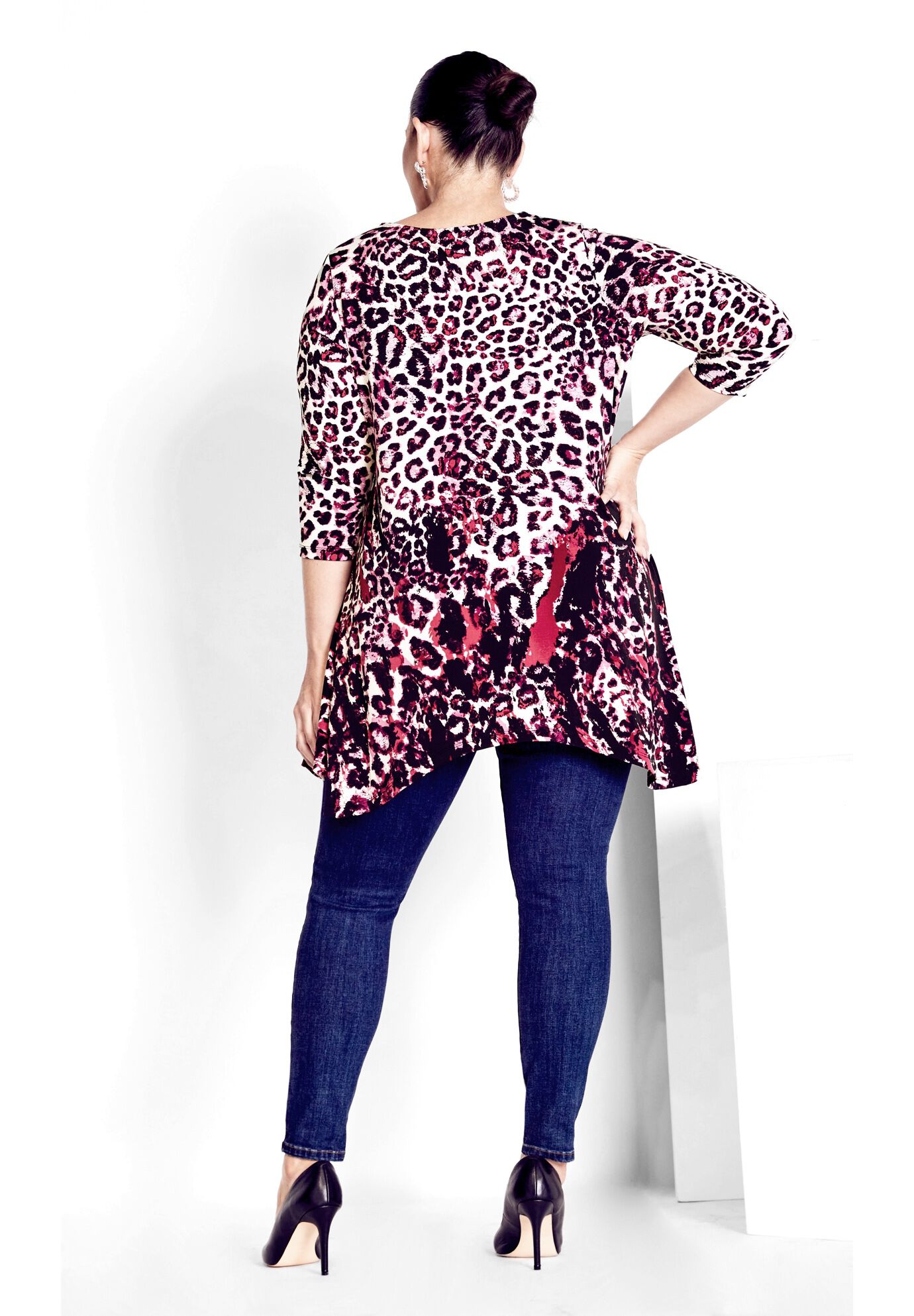 Alana Border Tunic, PLUM ANIMAL, on-hover image number 1