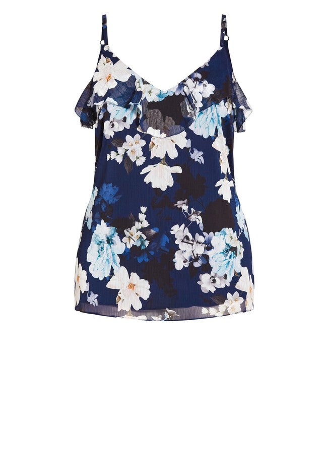 Shy Orchid Top - navy, BLUE, alternate image number null