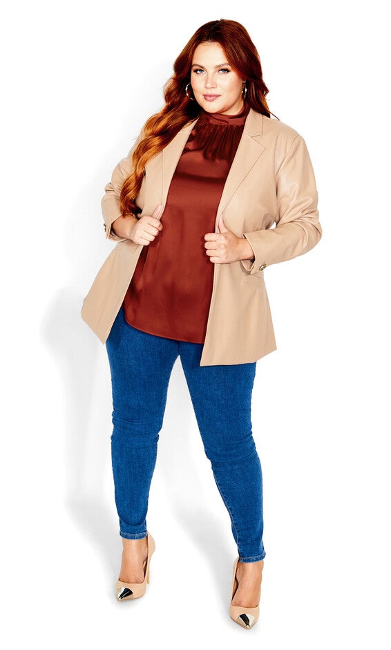 Sexy Shine Top - toffee, BROWN, alternate image number null