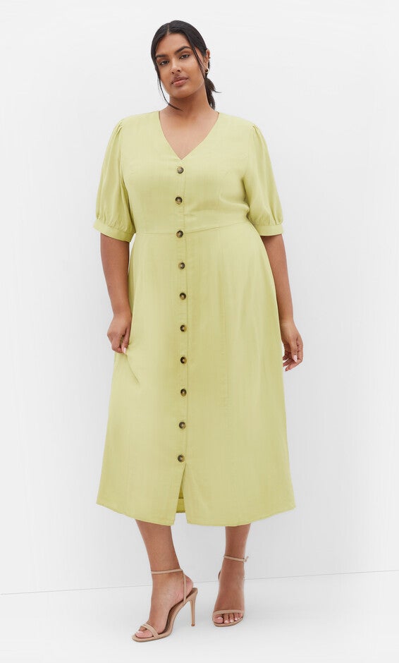 Charli Dress - light khaki, YELLOW, hi-res image number null