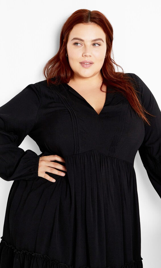 Alinda Mini Dress - shiraz, BLACK, alternate image number 3