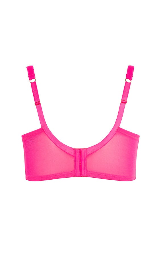 Lara Underwire Bra - hot pink, PINK, alternate image number 4