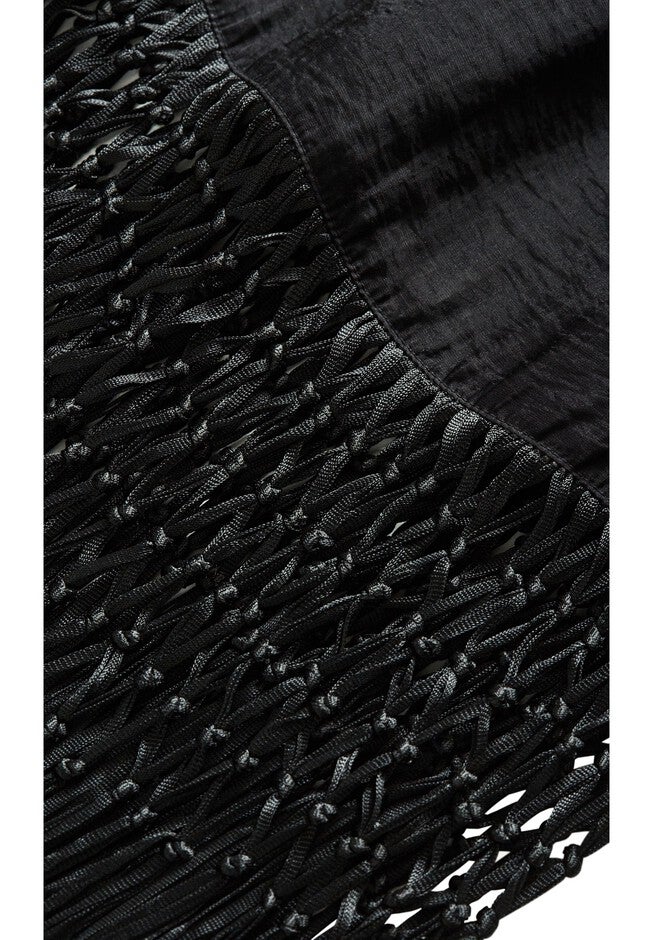Calypso Fringe Dress - black, BLACK, alternate image number 4