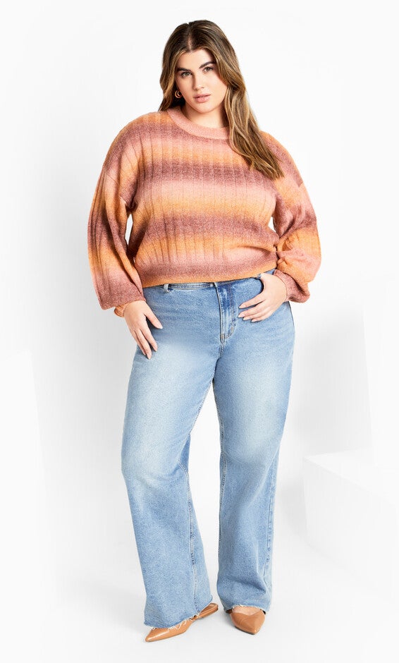 Shay Sweater - amber, ORANGE, alternate image number 1