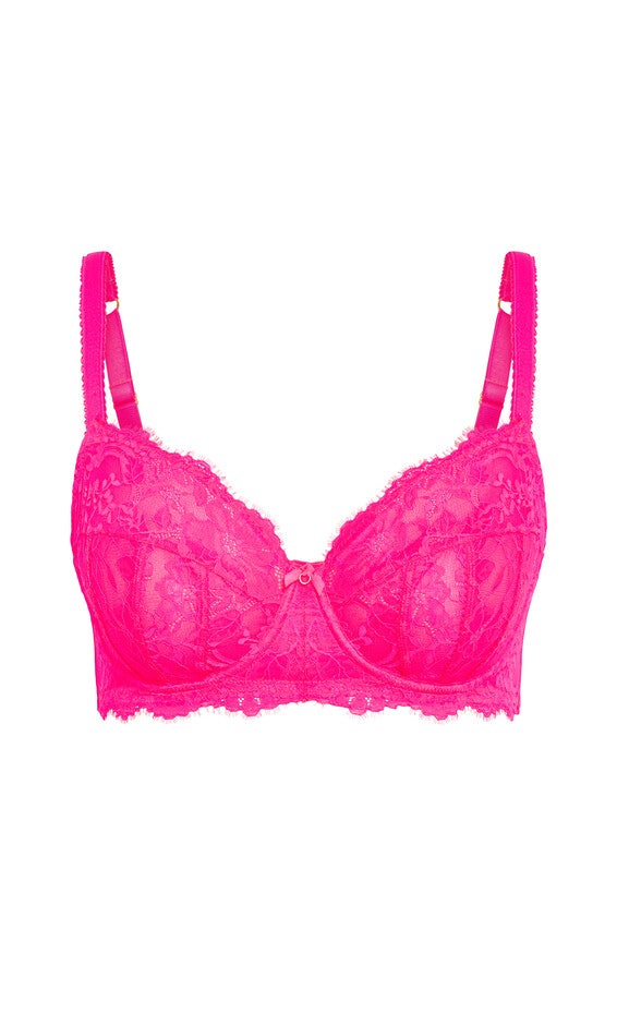 Lara Underwire Bra - hot pink, PINK, alternate image number 3