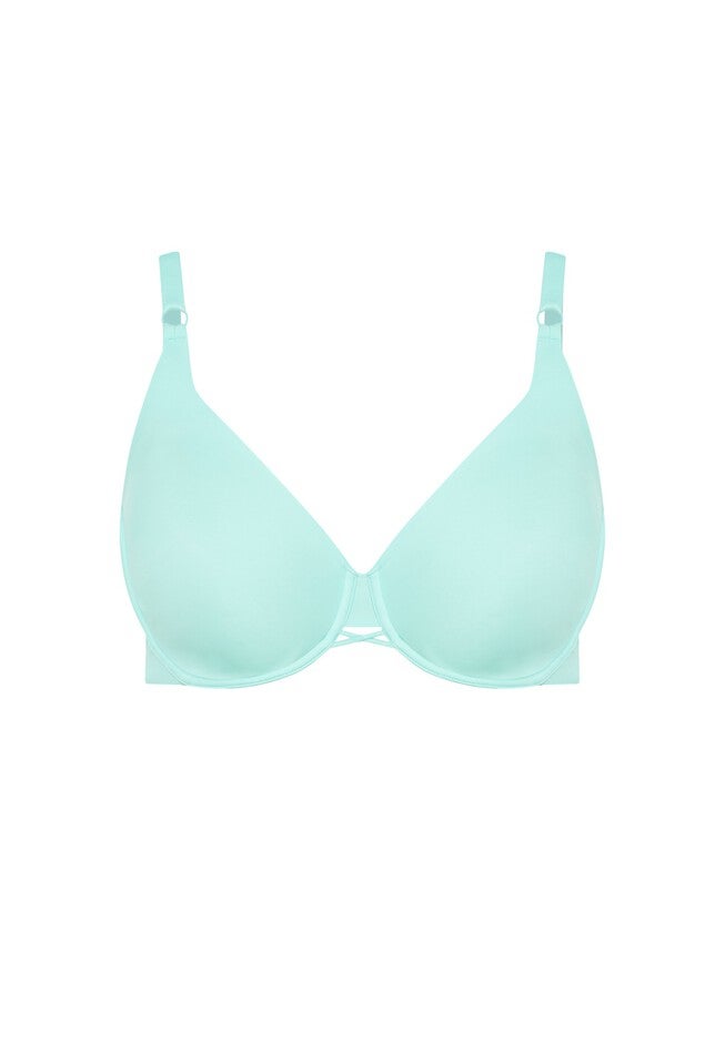 Fashion Smooth Back Bra, AQUA SPLASH, alternate image number 2