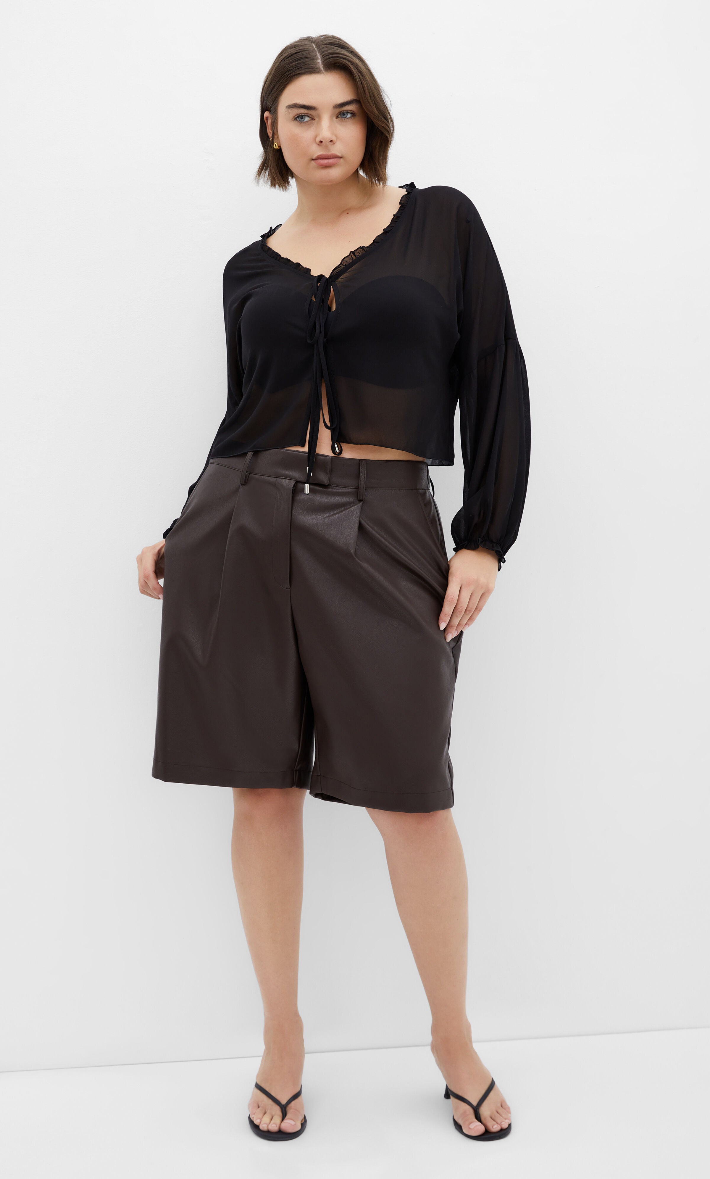 Corina Plain Top - black, BLACK, alternate image number 1