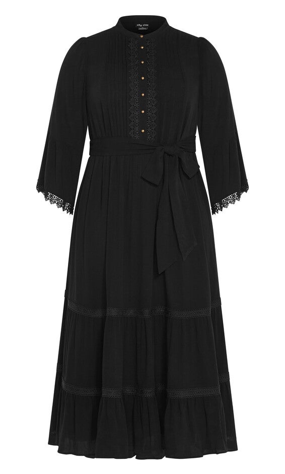 Camille Maxi Dress - black, BLACK, alternate image number 4