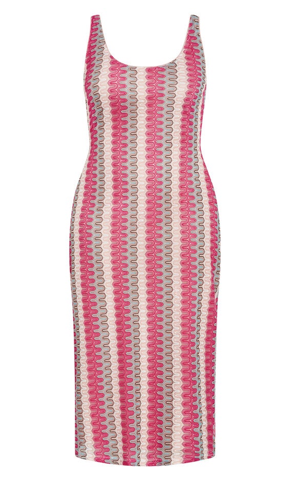 Leilani Stripe Dress - pink, ORANGE, alternate image number 4