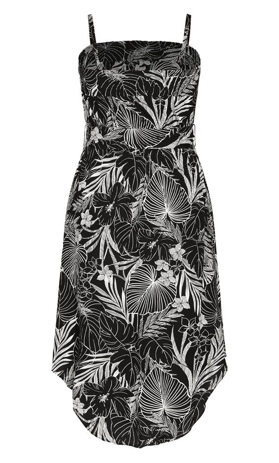 Tamazin Print Dress - black, MOONLIT, alternate image number 5